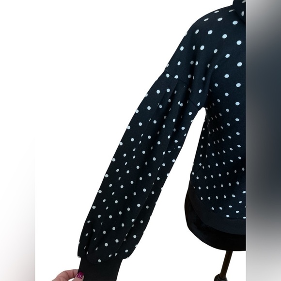 2/$30 1901 Black White Polka Dot Hooded Sweater Big Kids Girls sz XL 14/16 - Picture 4 of 6